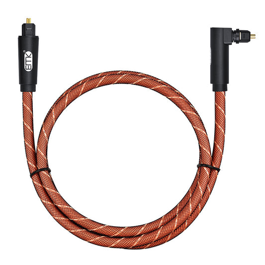90 degree fiber audio cable 360 degree rotary joint