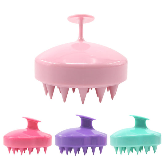 Silicone shampoo brush massager